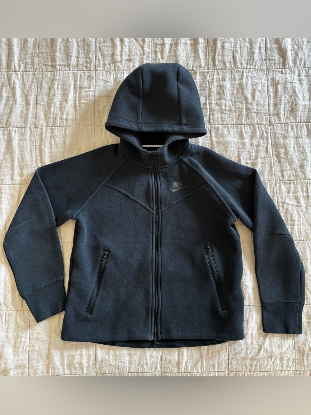 Nike Tech Zip-up Hoodie Youth M Black
